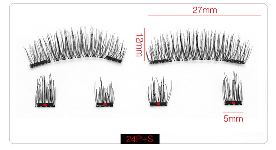 4 Pieces Comfortable Magnetic Natural False Eyelashes