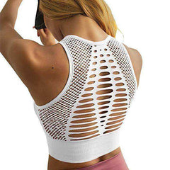 Aesthetic Mesh Sports Bra Tank Top For Women