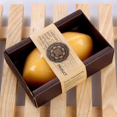 Image of Natural Plant Flowers Papaya Essential Oil Handmade Whitening Soap