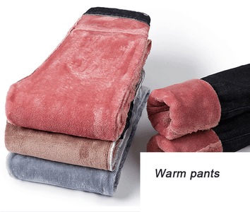 Women Warm Jean Pants