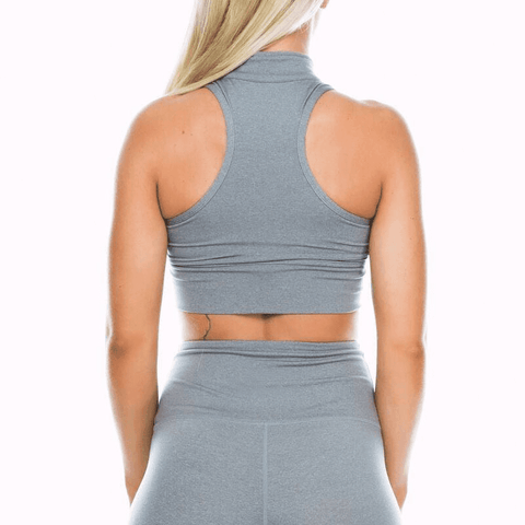 Image of GXQIL Yoga Sport Top with Zipper