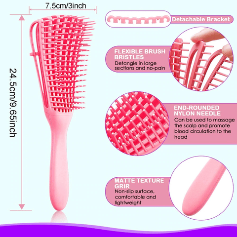 Image of Women Men Salon Detangling Hair Brush