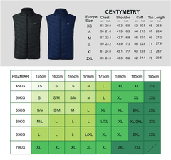 USB Electric Heated Vest Cotton Coat Camping Hiking Thermal Warmer Jacket