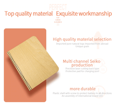 Foldable Magnetic Wooden Book LED Light Lamp