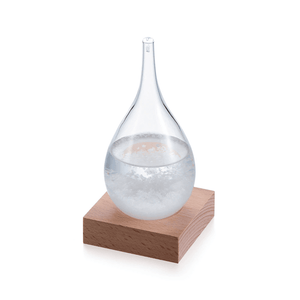 Transparent Droplet Storm Forecast Predictor Monitor Bottle