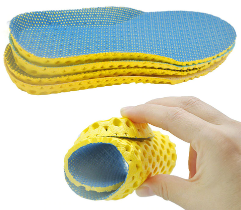 Elastic Breathable Deodorant Running Foot Cushion Insoles