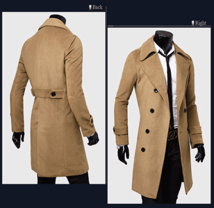 Long Aesthetic Trench Coat For Men