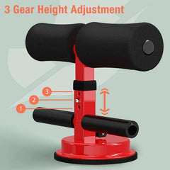 New Fitness Sit Up Bar Floor Assistant Stand Padded Ankle Support