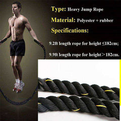 25mm Heavy Crossfit Weighted Battle Skipping Jump Ropes