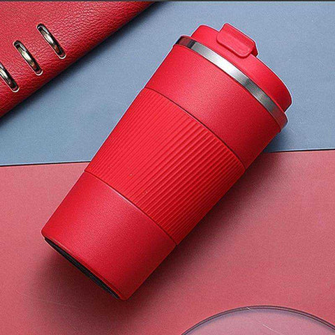 Image of 380ml/510ml Double Stainless Steel Leak-Proof Non-Slip Coffee Water Thermos Mug