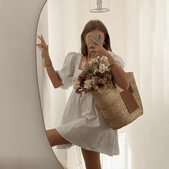 Elegant Sweet White Loose Dress