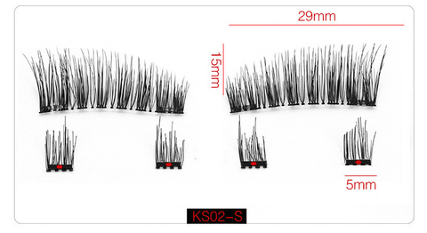 Image of 4 Pieces Comfortable Magnetic Natural False Eyelashes