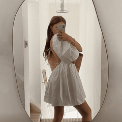Elegant Sweet White Loose Dress
