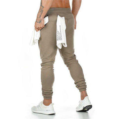 Men Gyms Workout Fitness Cotton Pants