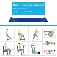 Aesthetic Yoga Ball Blocks Stretching Strap Resistance Loop Band 5 Pcs Set