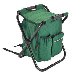 Outdoor Folding Camping Fishing Chair Stool Portable Backpack Seat Bag