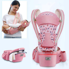 Aesthetic Ergonomic Hipseat Front Facing Kangaroo Wrap Baby Carrier