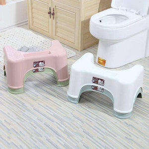 Strong Bathroom Toilet Step Stool Squat Potty With Phone Holder For Adults & Kids