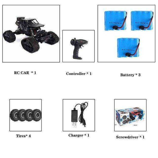 4WD Off Road Climbing Remote Radio Control Car 2.4Hz With Tracks