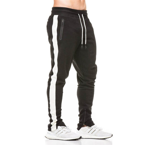 Image of Mens Jogger sportswear Pants Casual Elastic cotton Mens Fitness Workout Pants skinny Sweatpants Trousers Jogger Pants