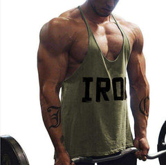 Men's Athletic Printed Gym Workout Bodybuilding Tank Tops Stringer
