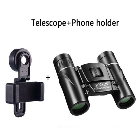 Image of Mini Portable Zoom Binoculars Powerful HD 50000M Folding Long Range Low Light Night Vision Telescope