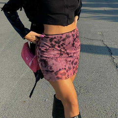 Aesthetics Ruffles A-line Pastel Goth High Waist Mini Skirtsie