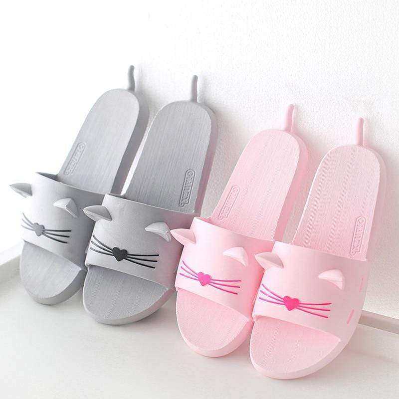 Aesthetic Cat Summer Slippers