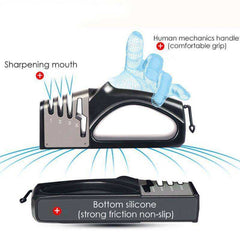 4 in1 Kitchen Knives Sharpener Grinder Diamond Ceramic Tools