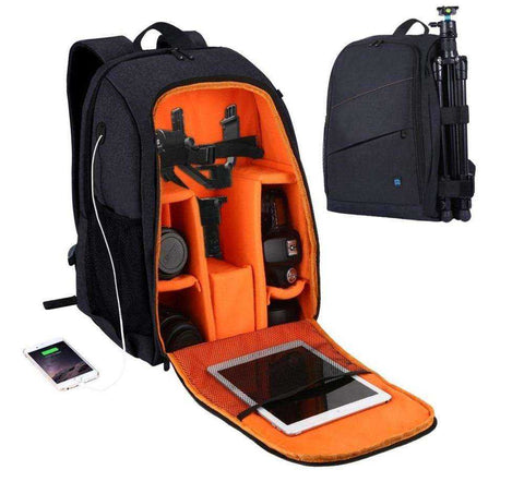 Image of Outdoor Portable Waterproof Handheld Stabilizer Camera Backpack with Rain Cover