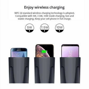 Fast Wireless Car Charger Insert Cup Holder