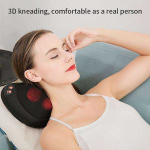 Upgraded Electric Neck Back Waist Heat Cervical Massage Pillow