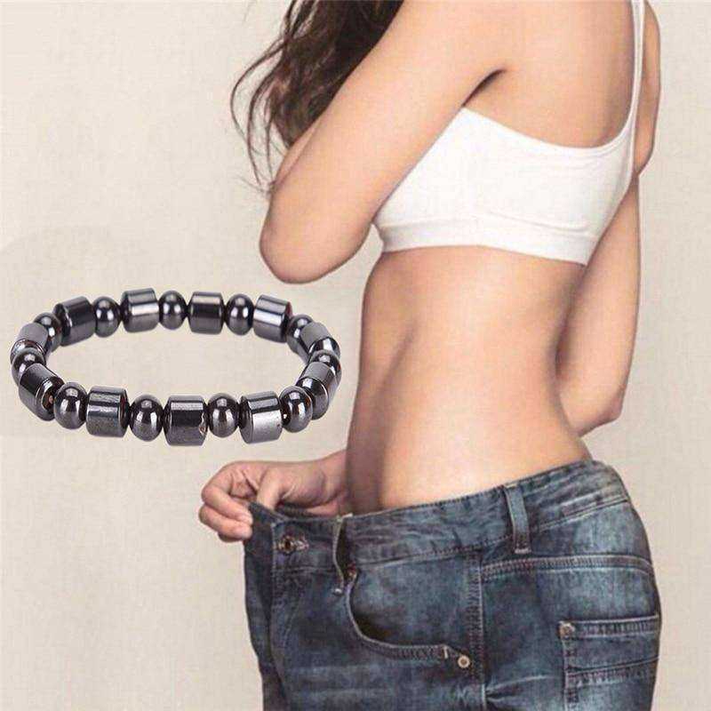 Aesthetic Hematite Stone Weight Loss Bracelet