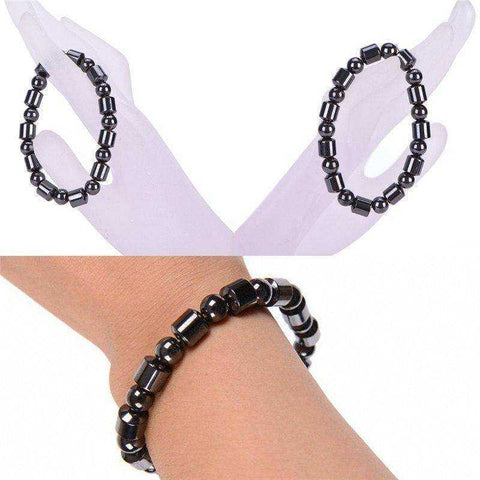 Image of Aesthetic Hematite Stone Weight Loss Bracelet