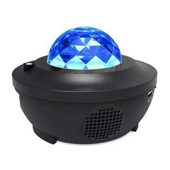 10 Color Ocean Waving Light Star Sky Projector 360 Degree Lamp With Bluetooth Speaker