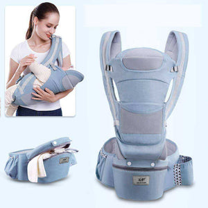 Aesthetic Ergonomic Hipseat Front Facing Kangaroo Wrap Baby Carrier