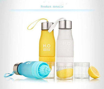 New 650ml H2O Lemon Juice Infuser Water Bottle