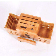 Aesthetic Bamboo Wood Stand Knife Holder