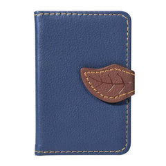 Aesthetic Credit Card Holder PU Leather Wallet Portable Stick On Purse Back Adhesive