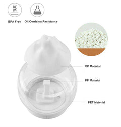 Aesthetic Mountain View BPA Free Aroma Diffuser With Rainbow and Warm Night Lamp