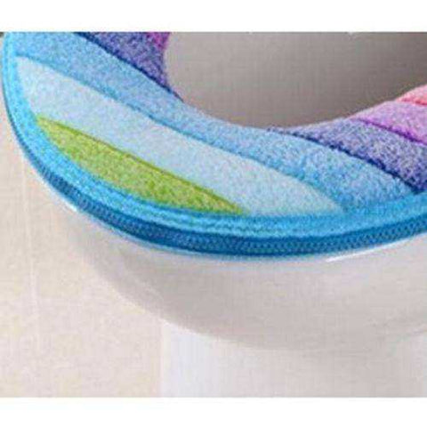 Image of Aesthetic Rainbow Toilet Seat Cover