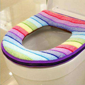 Aesthetic Rainbow Toilet Seat Cover