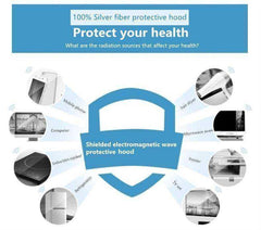 Aesthetic Silver Fiber Hood With Emf Radiation Protection