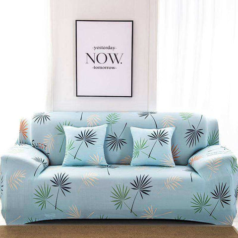 Image of Aesthetic Nature Sofa Covers Tropical Leaves