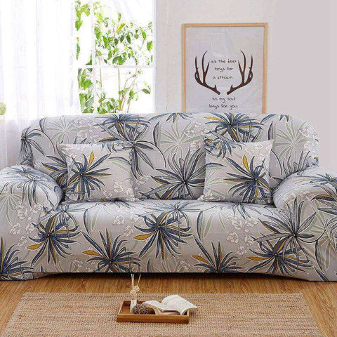 Image of Aesthetic Nature Sofa Covers Tropical Leaves