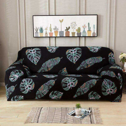 Image of Aesthetic Nature Sofa Covers Tropical Leaves