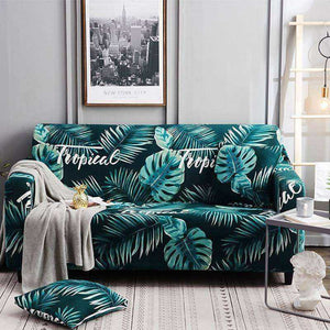 Aesthetic Nature Sofa Covers Tropical Leaves