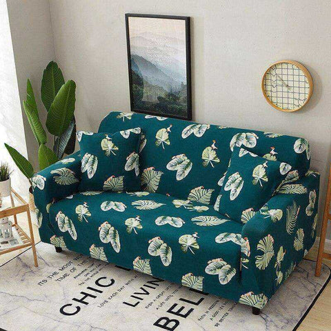 Image of Aesthetic Nature Sofa Covers Tropical Leaves