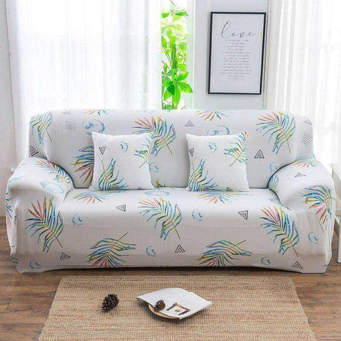 Image of Aesthetic Nature Sofa Covers Tropical Leaves