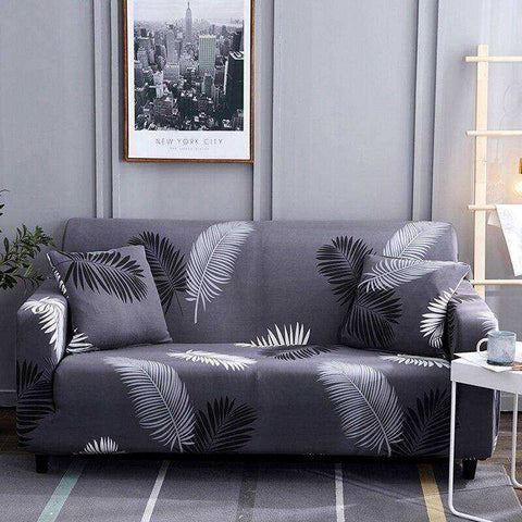 Image of Aesthetic Nature Sofa Covers Tropical Leaves